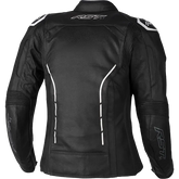Ladies S1 Ce Jacket Black/White Leather Xs